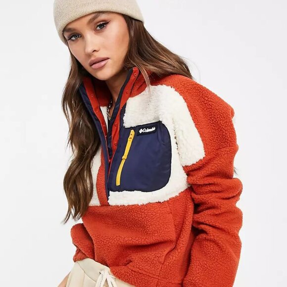 Columbia Lodge Sherpa Pullover Fleece (Asos Exclusive) - Picture 1 of 1